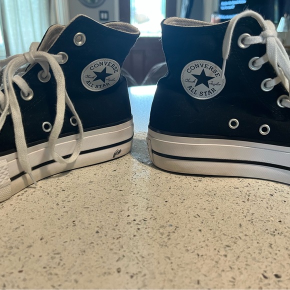 Converse Black and White High-Tops - Picture 1 of 7